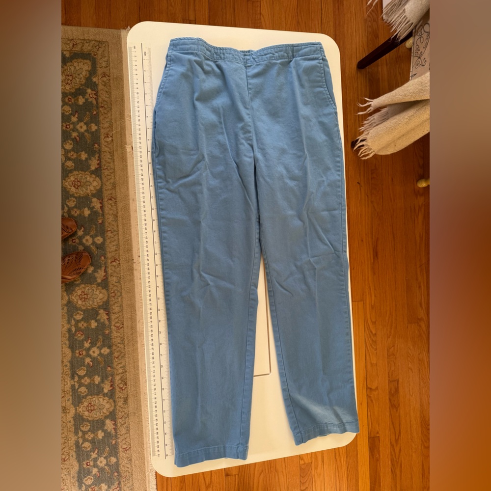 Newport Blue Women's Straight Leg Ultrasoft pull on slacks w/pockets, size 10P - Picture 2 of 12